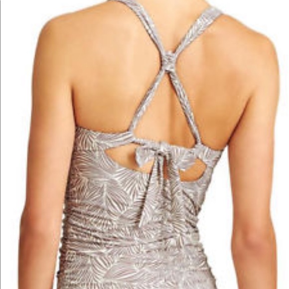 ATHLETA NWT Foxtail Taupe Aqualuxe Tankini - Picture 2 of 7